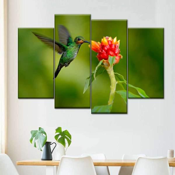 Модульная картина KIL Art Фееричный полет из четырех частей 129x90 см (M4_L_143)