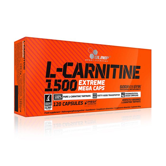 Жиросжигатель L-карнитин Olimp L-Carnitine 1500 Extreme Mega Caps 120 капс.