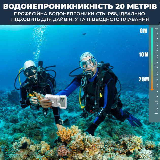 Водонепроникний чохол для телефону Vela Sport 5.0 Max Розмір S до 5,8 дюймів Білий (00726) - фото 4