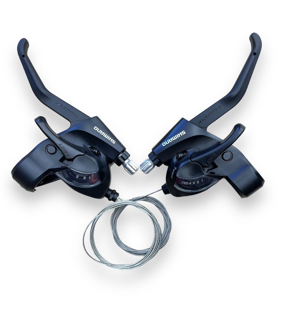 Моноблоки шифтеры велосипедные SHIMANO TOURNEY ST-EF41 л+п R7/L3 пара