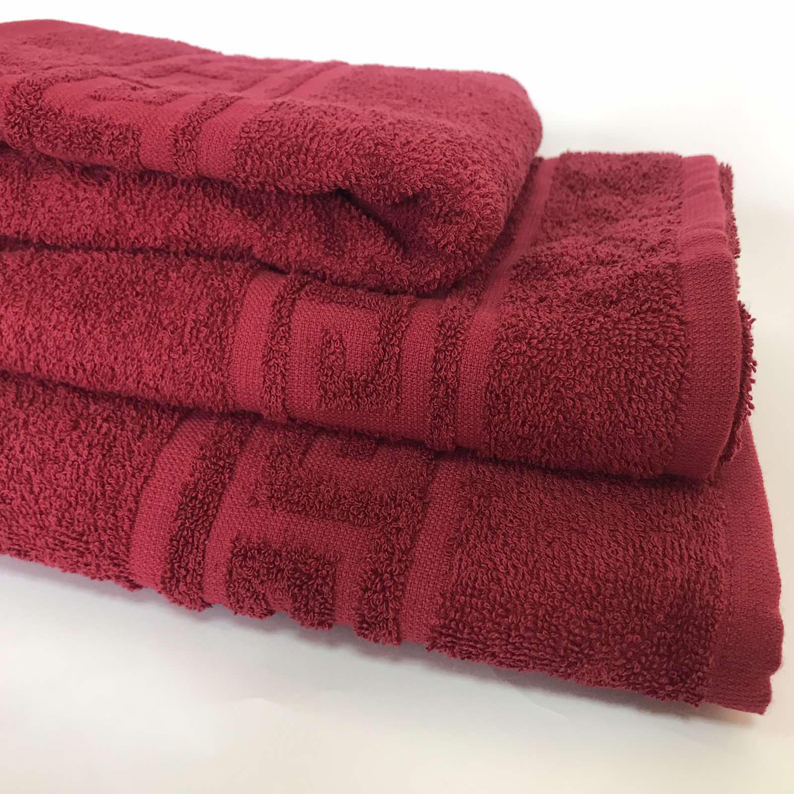 Полотенце махровое 40х70 см 400 г/м2 Бордовый (1303080) - фото 2