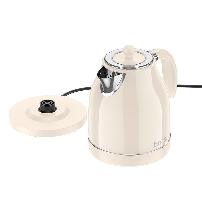 Электрочайник Hoco HE10 retro electric kettle 2200 Вт 1,7 л Белый (613303) - фото 2 Электрочайник Hoco HE10 retro electric kettle 2200 Вт 1,7 л Белый (613303) - фото 2