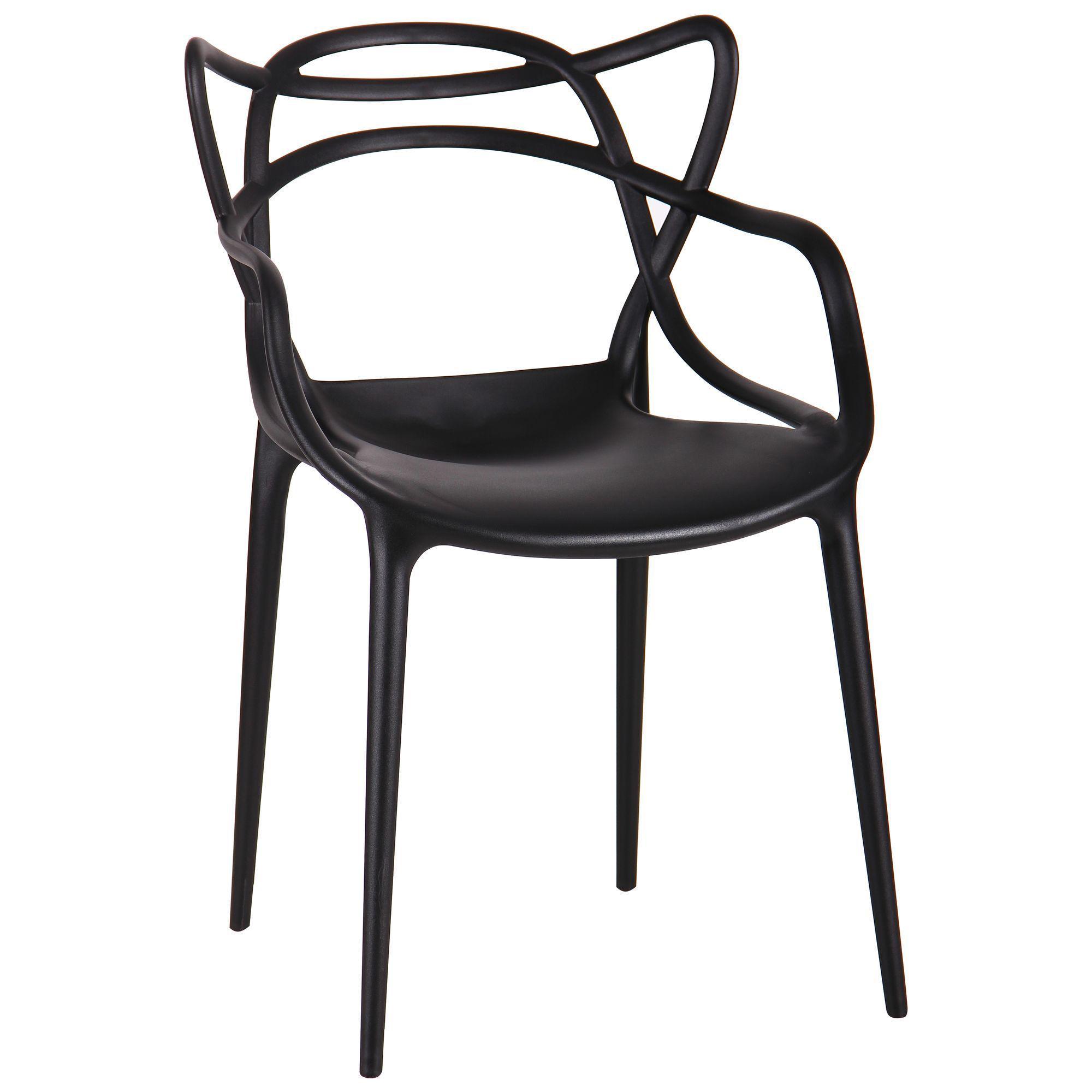 Стул AMF Viti для кафе/баров пластик 820х540х570 мм Черный