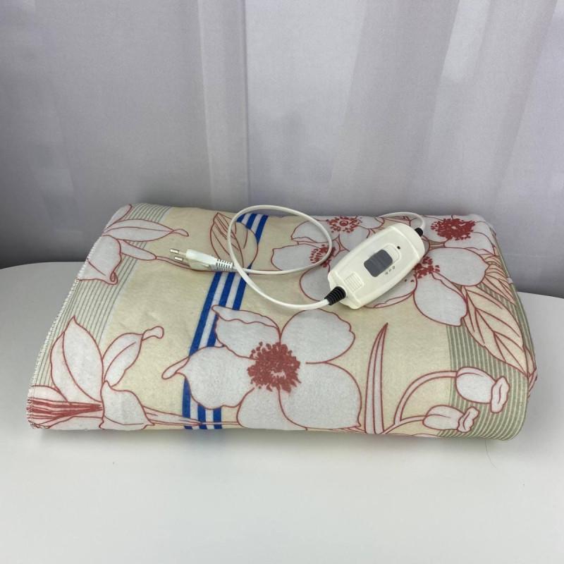 Електропростирадло Смужка-квіти 120x155 см (55154)