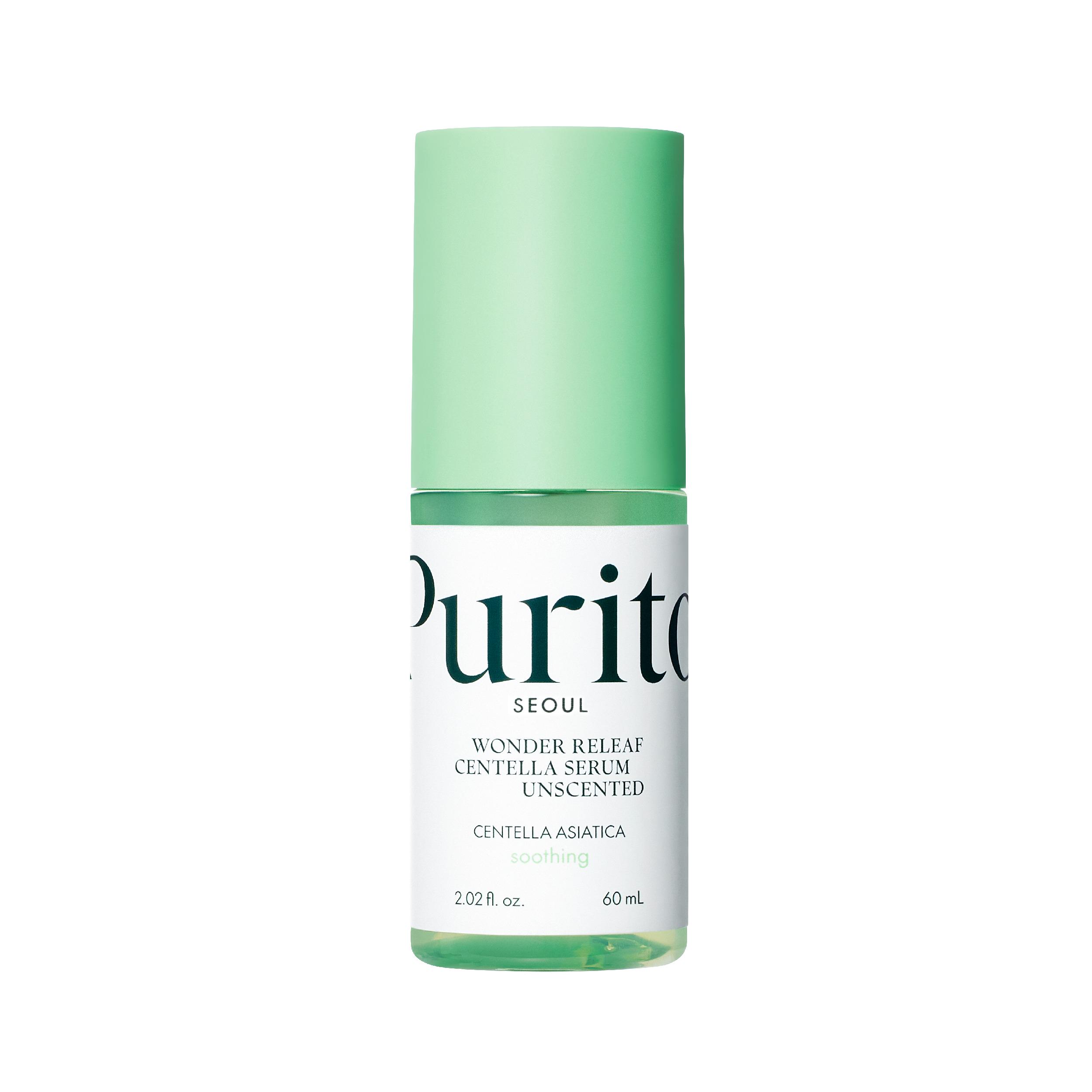 Сыворотка с центеллой без эфирных масел успокаивающая Purito Seoul Wonder Releaf Centella Serum Unscented 60 мл Сыворотка с центеллой без эфирных масел успокаивающая Purito Seoul Wonder Releaf Centella Serum Unscented 60 мл