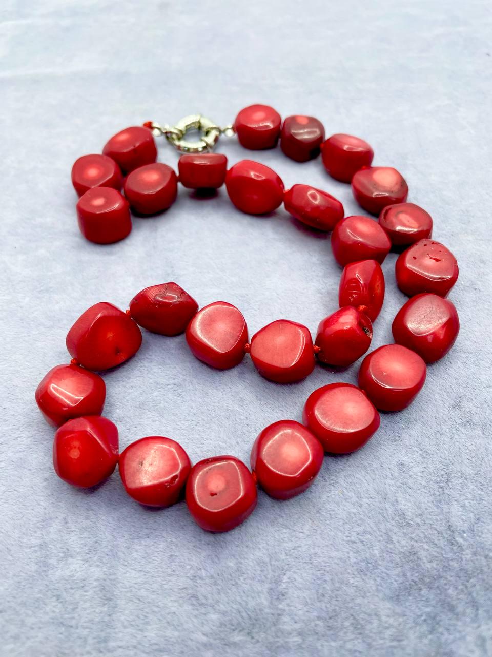 Бусы коралл 45 см Красный (331)