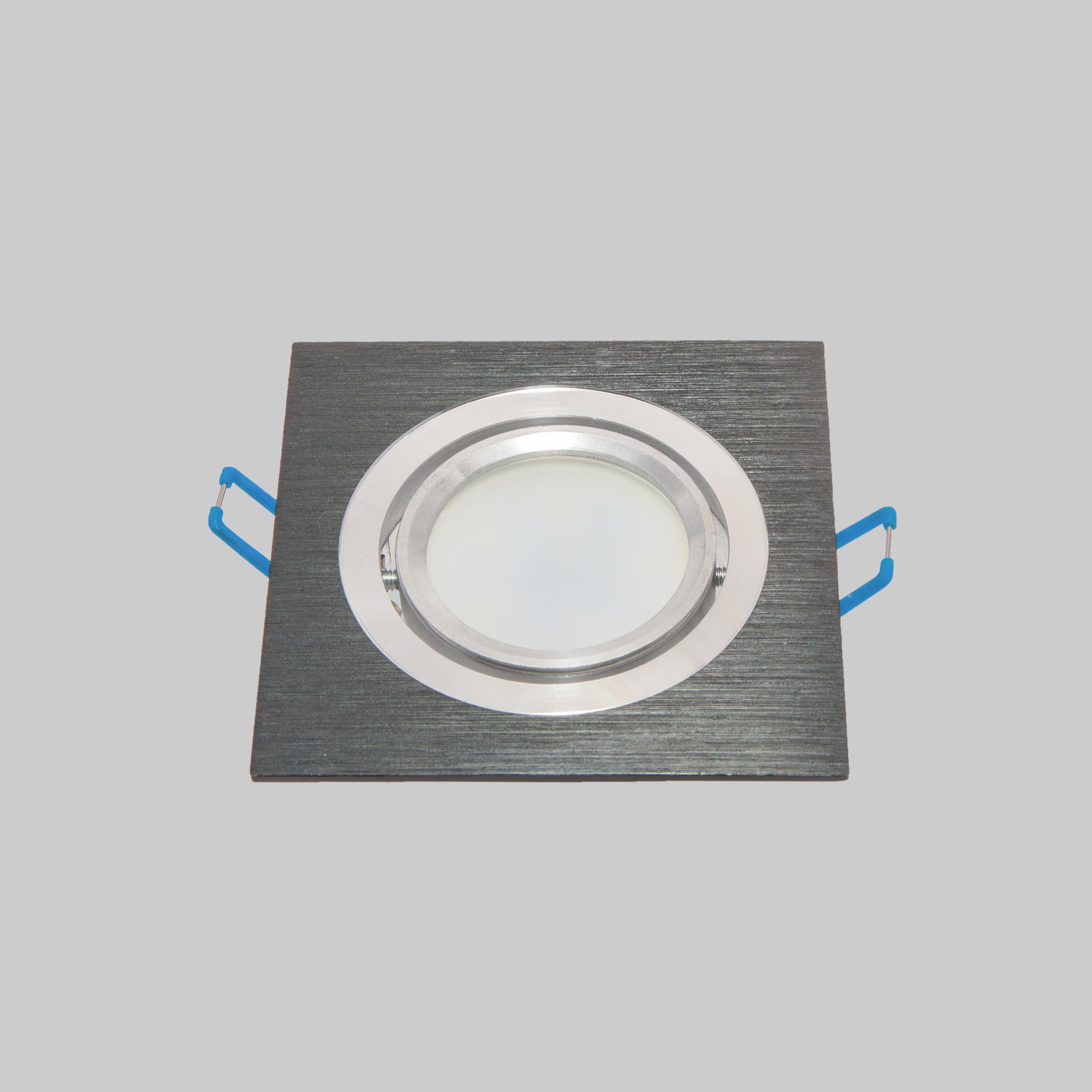 Светильник Quadrate врезной квадратный Черный