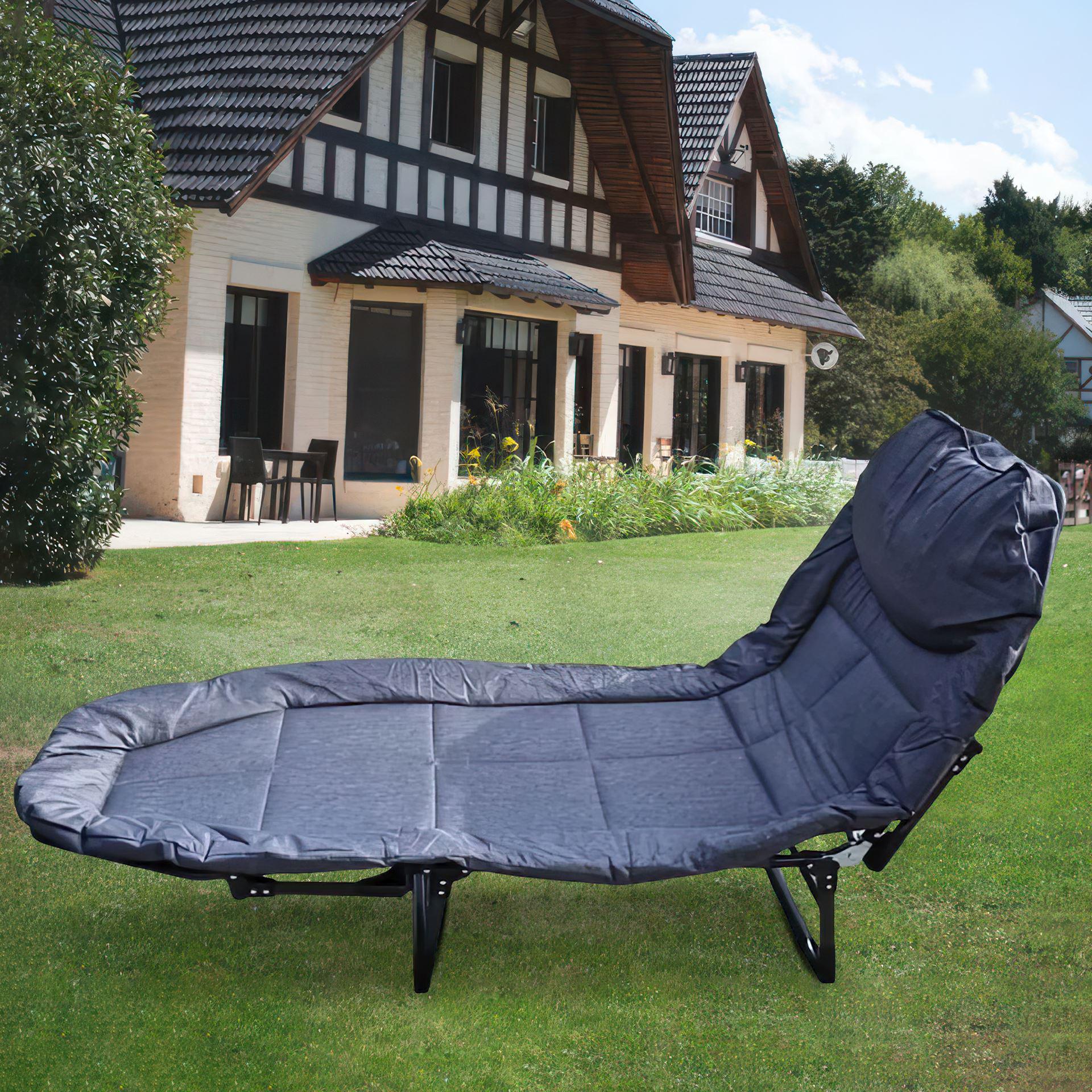 Шезлонг раскладной для отдыха садовый пляжный 66х200 см (2104618499) - фото 6 Шезлонг раскладной для отдыха садовый пляжный 66х200 см (2104618499) - фото 6