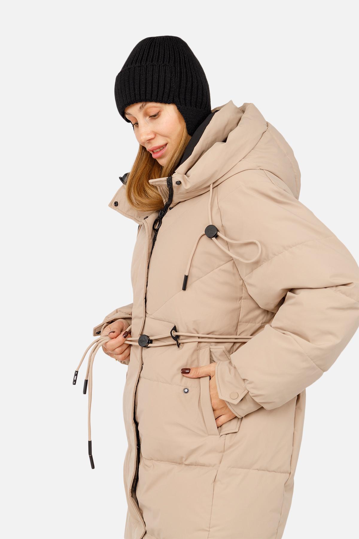 Куртка женская ЦБ-00256272 р. 44 Бежевый (28422182) - фото 4 Куртка женская ЦБ-00256272 р. 44 Бежевый (28422182) - фото 4