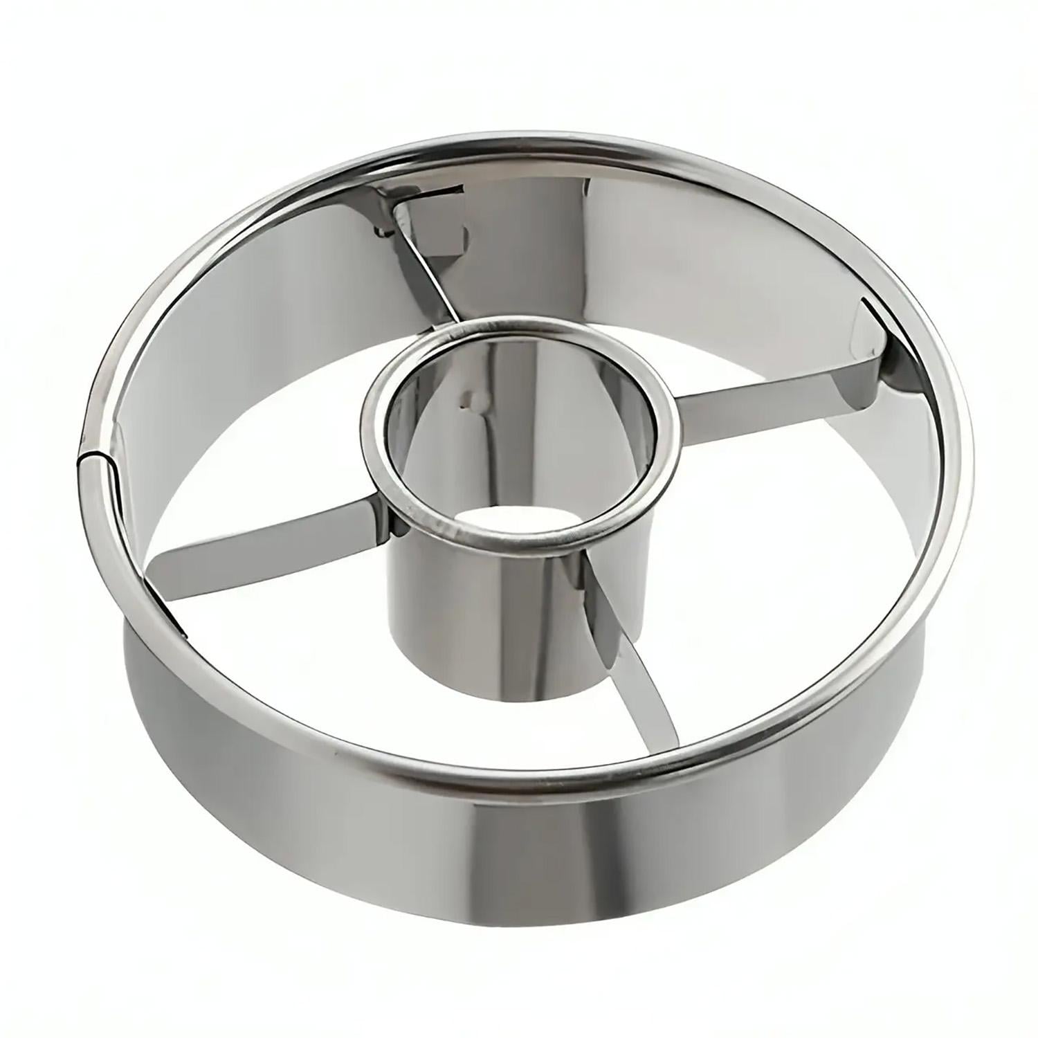 Форма-кольцо для пончиков и донатов из нержавеющей стали Ø 9,8 см Серебристый (87370)