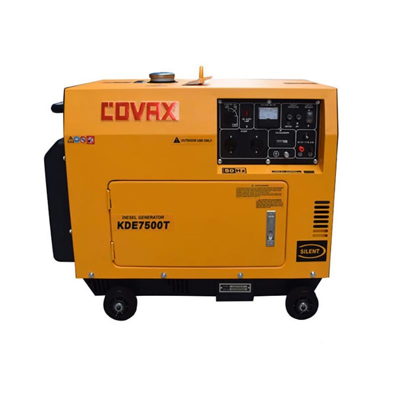 Генератор дизельний COVAX KDE 7500T 6,9 кВА 1 фаза електростартер