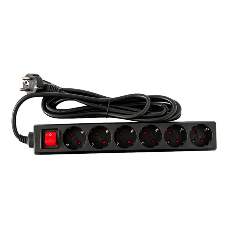 Мережевий фільтр-подовжувач Logan SFB6-3 6 розеток 3 м Black (28690350) - фото 12 Мережевий фільтр-подовжувач Logan SFB6-3 6 розеток 3 м Black (28690350) - фото 12