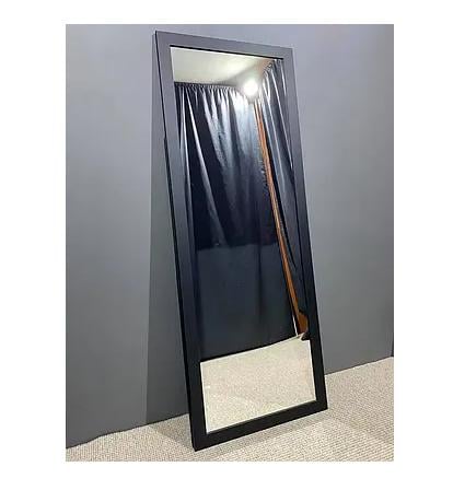 Дзеркало настінне ростове в прямій рамі в передпокій 170х50 см Чорний (29030955) - фото 2 Дзеркало настінне ростове в прямій рамі в передпокій 170х50 см Чорний (29030955) - фото 2