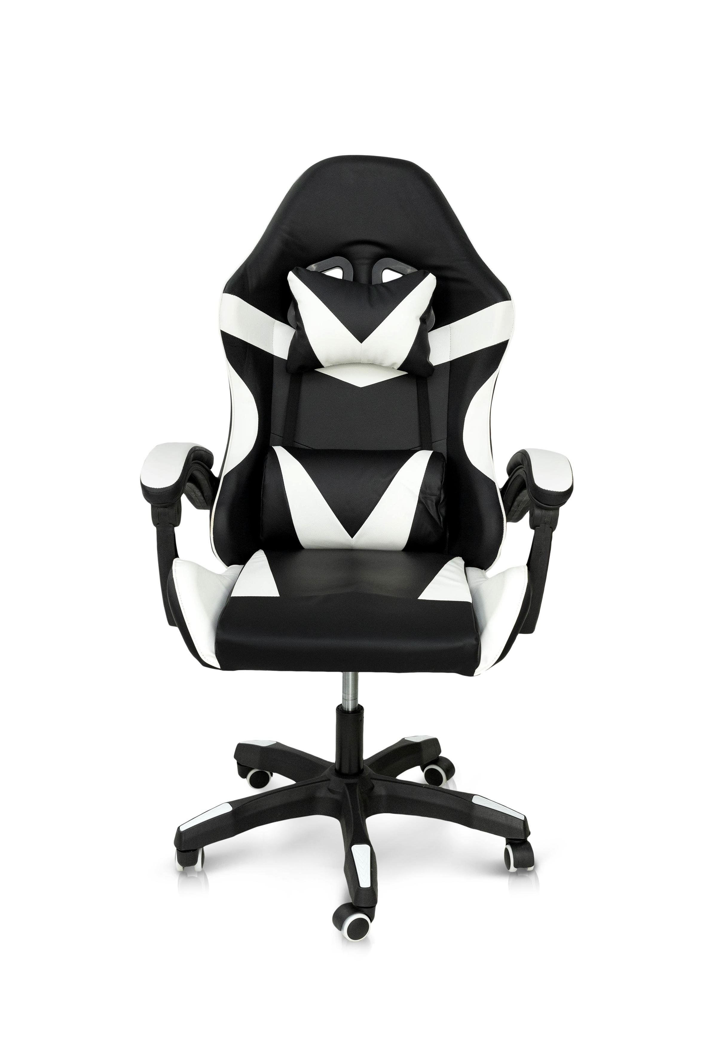 Крісло геймерське Мікс Меблі Слім механізм газліфт Чорний/Білий (А0055668) - фото 4