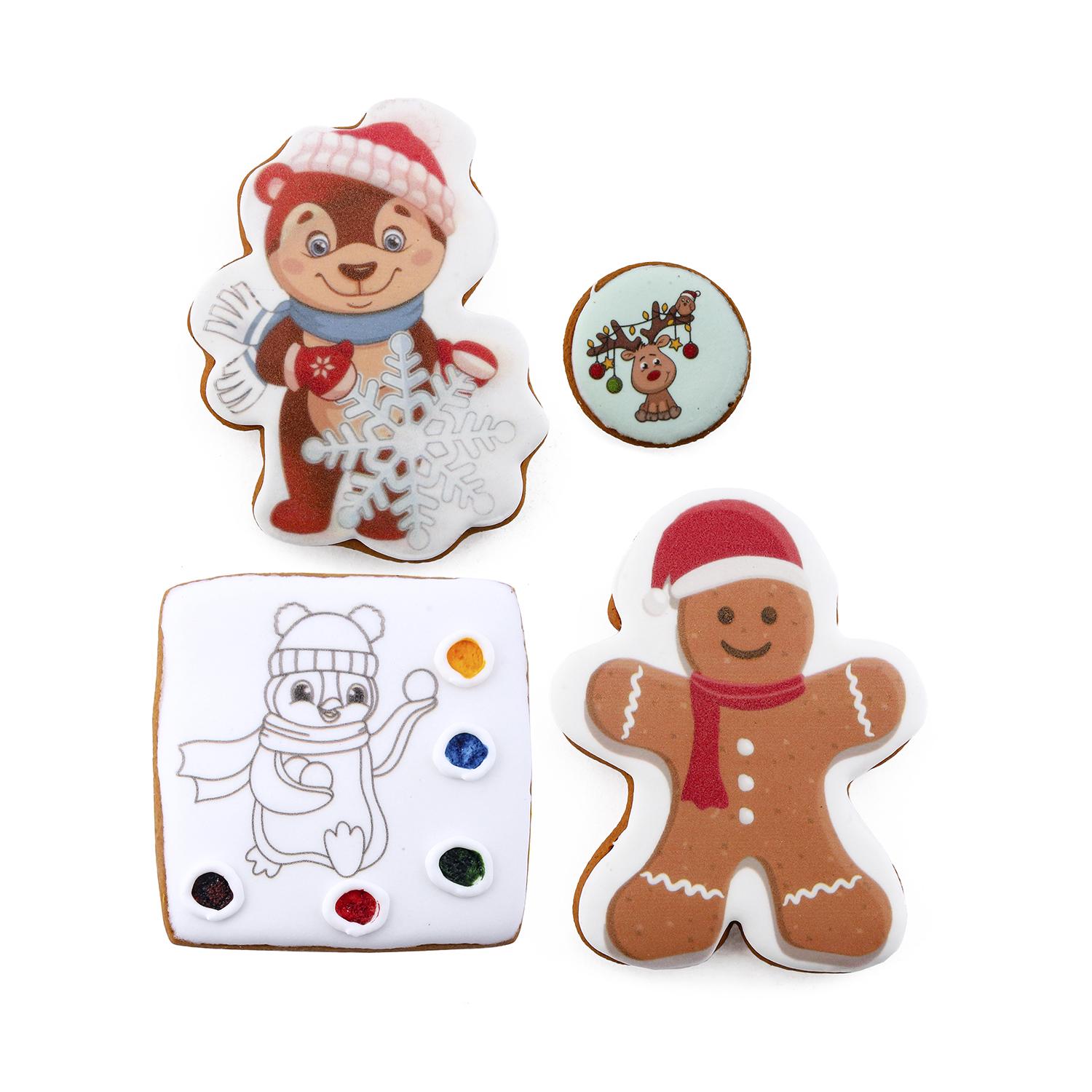 Набор подарочныйдетский Крафт Печиво Новогодний 130 г