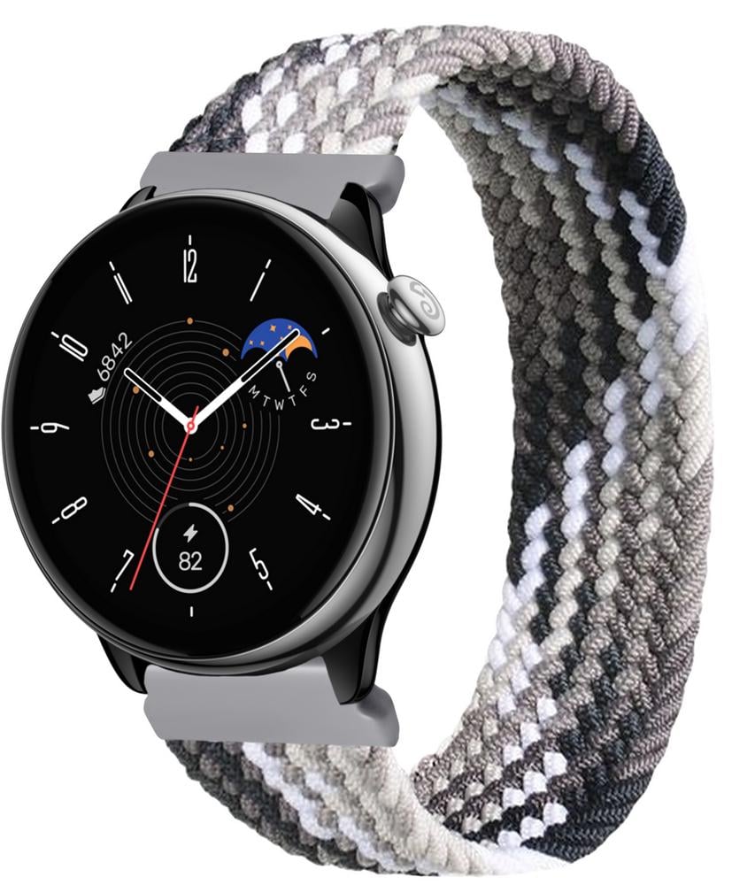 Ремешок Solo Loop Multi для Amazfit GTR Mini (145 мм) Black Silver (33641-03)