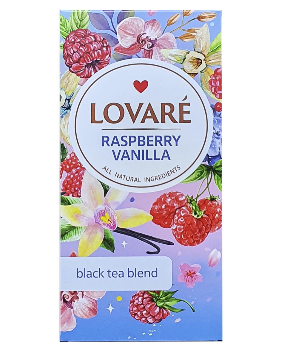Чай черный Lovare Raspberry Vanilla в пакетиках с ароматом ванили и малины 24 пакетика 2 г (55760) - фото 2