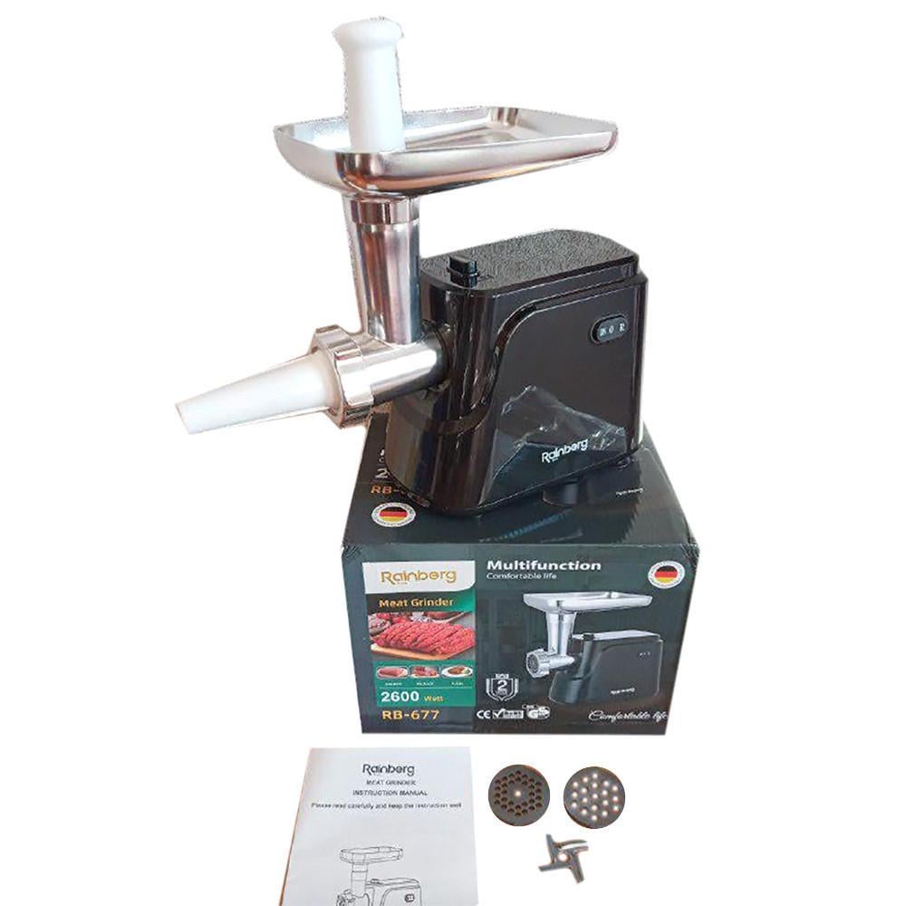 Мясорубка электрическая Rainberg RB-677 2600 W - фото 2 Мясорубка электрическая Rainberg RB-677 2600 W - фото 2