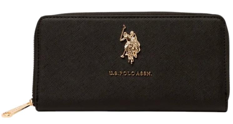 Гаманець жіночий U.S. POLO ASSN Чорний (0383) - фото 1 Гаманець жіночий U.S. POLO ASSN Чорний (0383) - фото 1