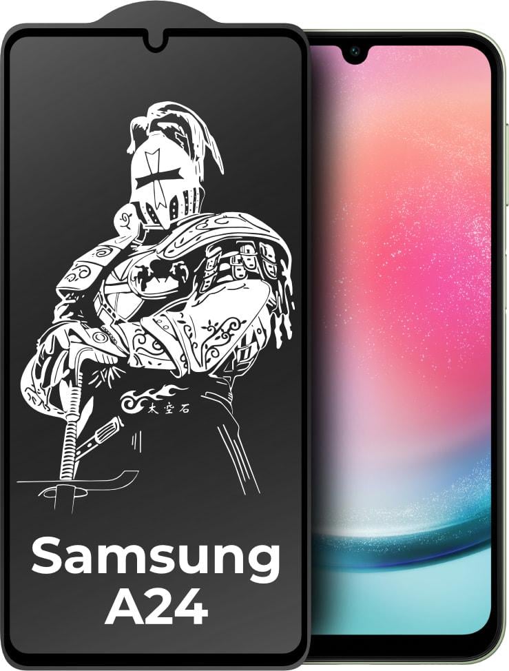 Защитное стекло King Fire Samsung Galaxy A24 A245 (Full Glue) Black (35013)