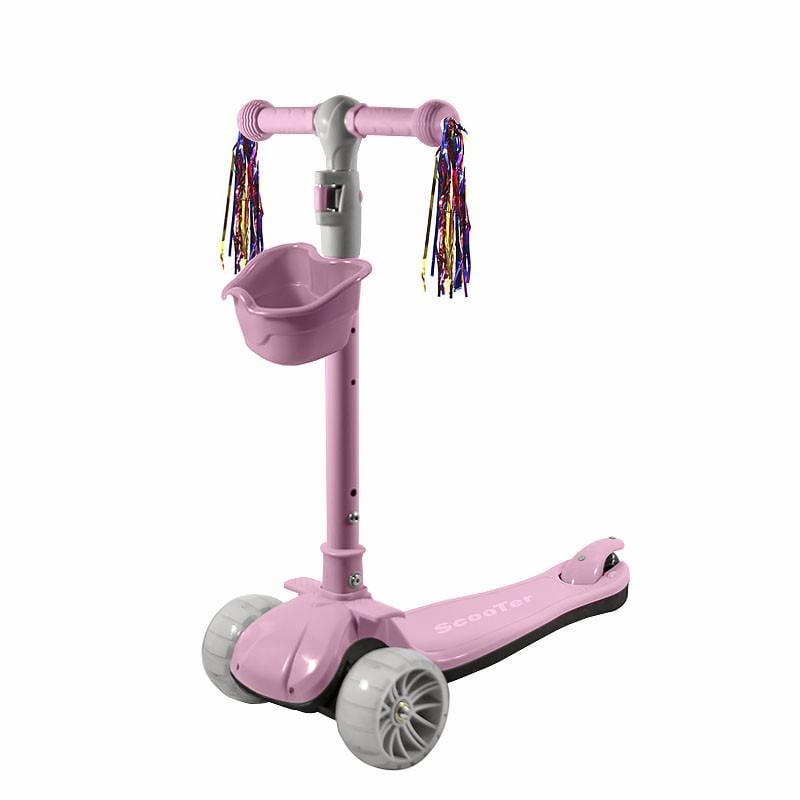 Детский самокат Scooter BAQ-016 Розовый