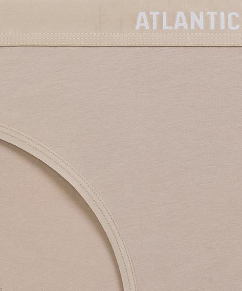 Набор трусов-бикини женских Atlantic 3CLP-012 средней посадки с широкой резинкой L Бежевый/Розовый/Зеленый (2610925184) - фото 5