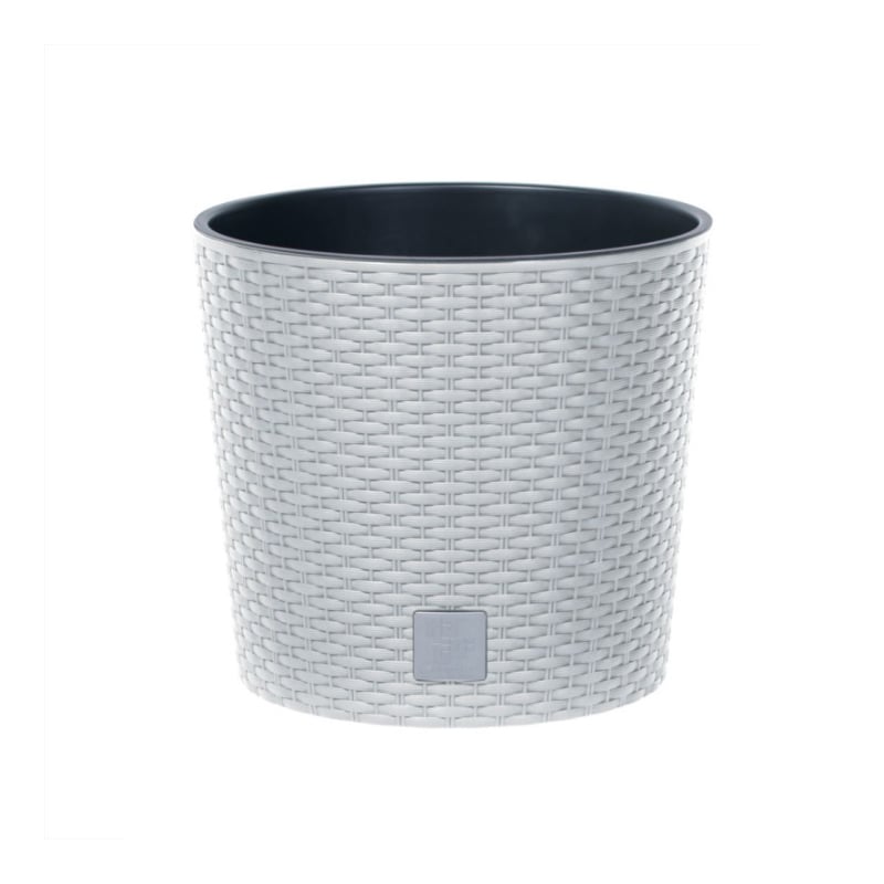 Горшок для цветов Prosperplast Rato со вставкой 2в1 Н-27 см Белый (79572-449)