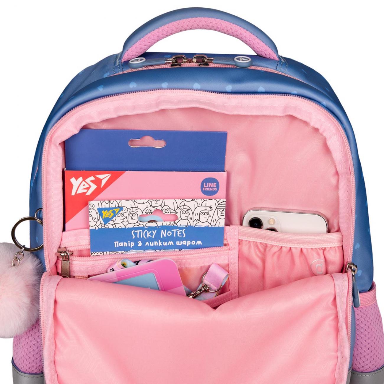 Рюкзак школьный с ортопедической спинкой для младших классов YES S-52 Ergo Meow-Meow (000995081) - фото 6 Рюкзак школьный с ортопедической спинкой для младших классов YES S-52 Ergo Meow-Meow (000995081) - фото 6