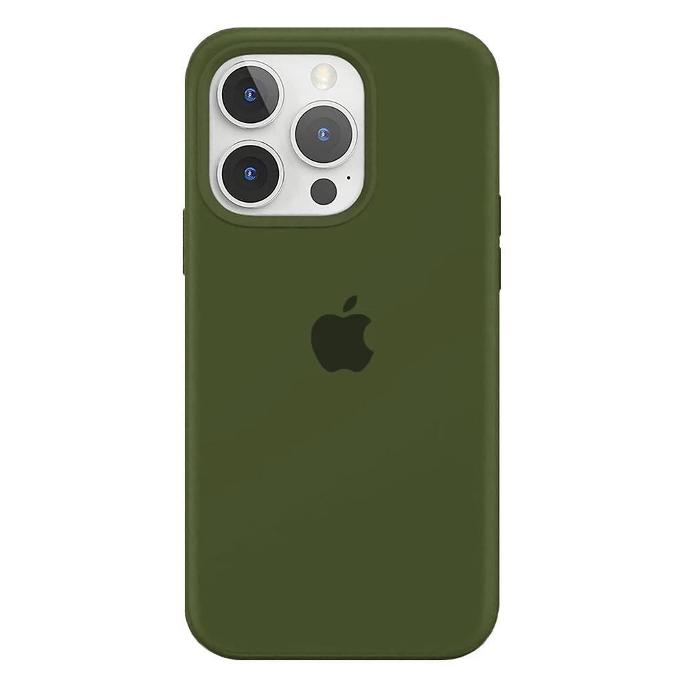 Силіконовий Чохол Накладка Silicone Case для iPhone 13 Pro Army Green