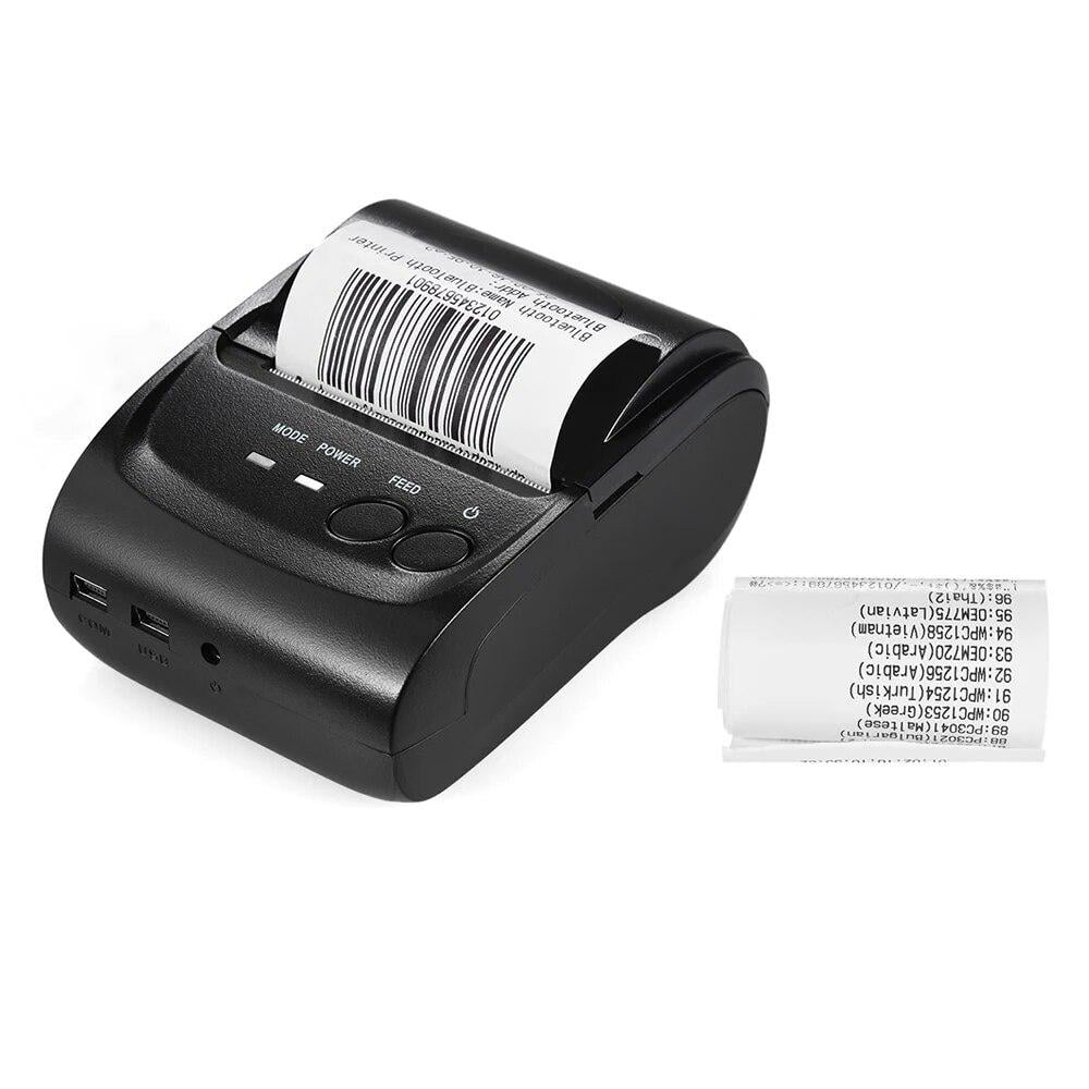 Принтер чеков Zjiang ZJ-5802DD 58 мм USB/Bluetooth/COM (12773990) - фото 4