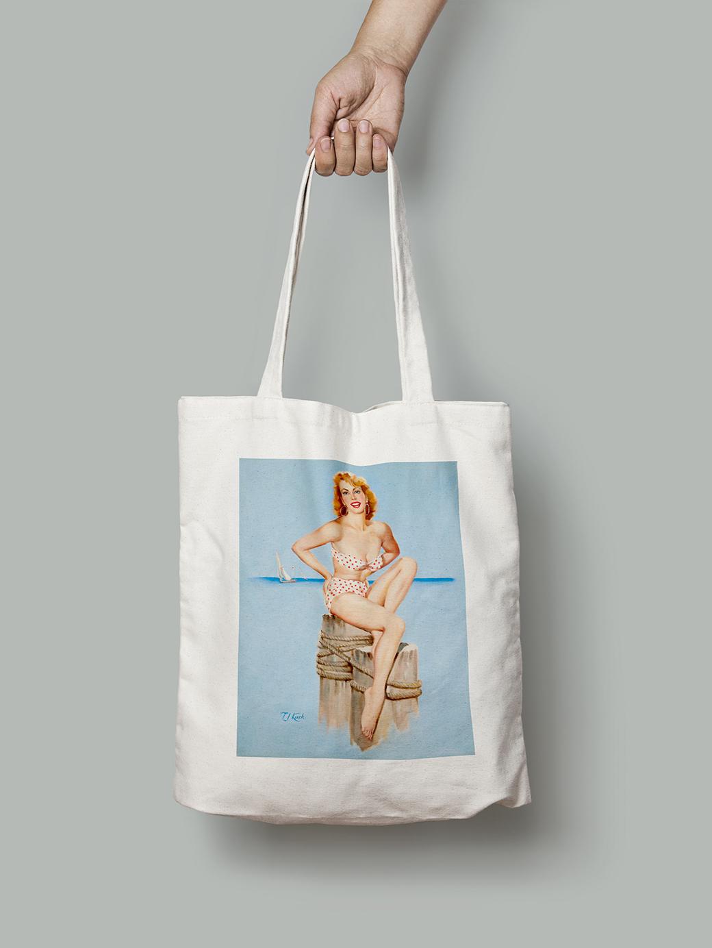 Эко-сумка Русалка в купальникеT.J. Kuck шопер (pin_up010073_Bag)