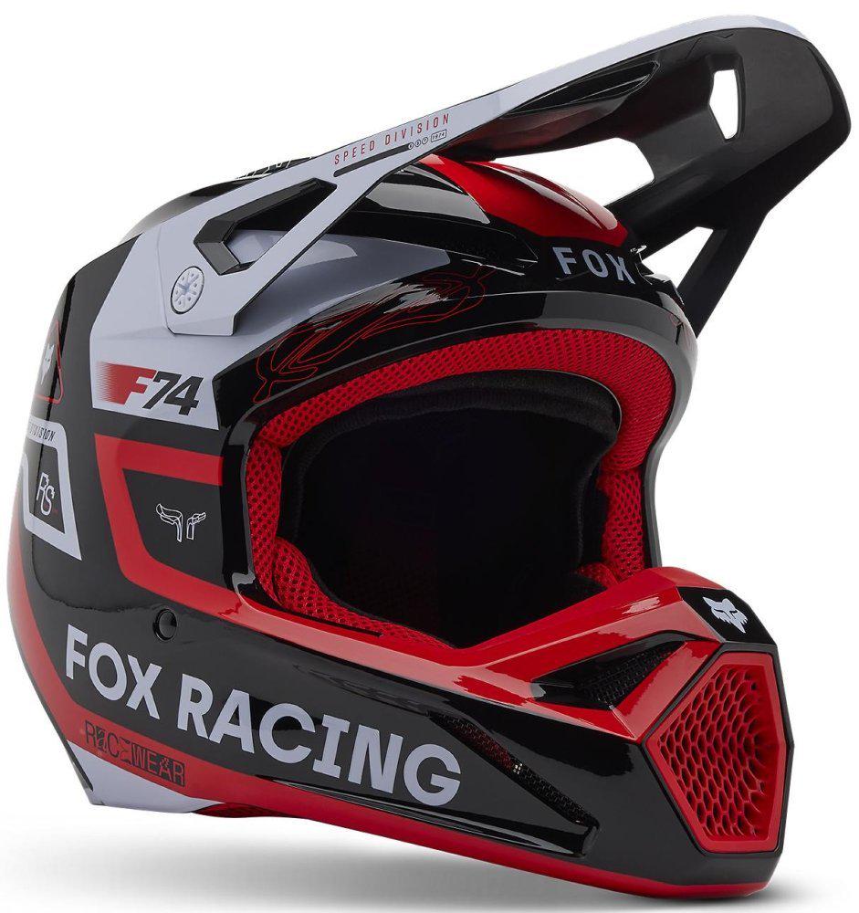 Мотошолом Fox V1 HELMET RACE SPEC XS Flo Red (47913)