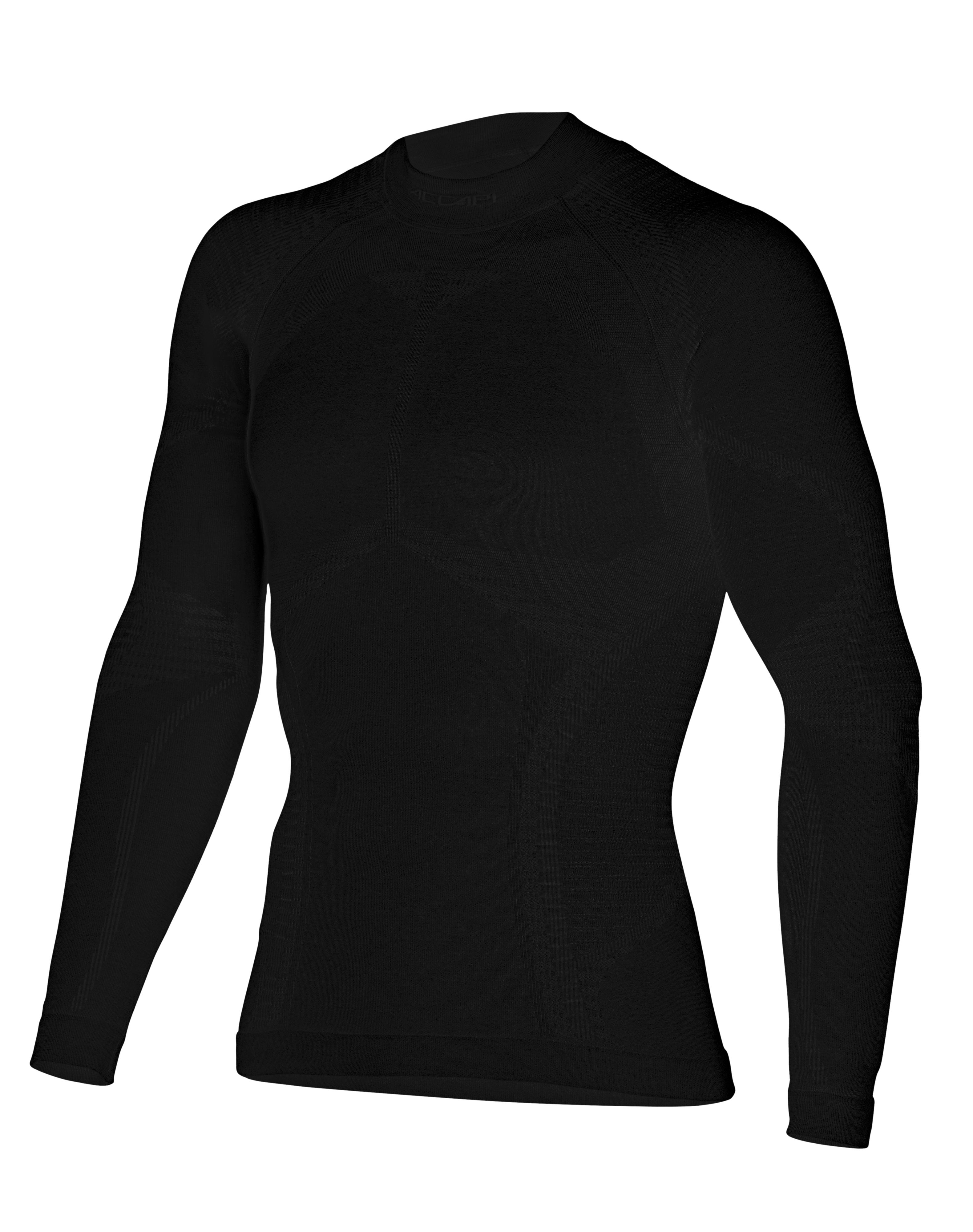 Термофутболка с длинным рукавом Accapi-Ergowool Black