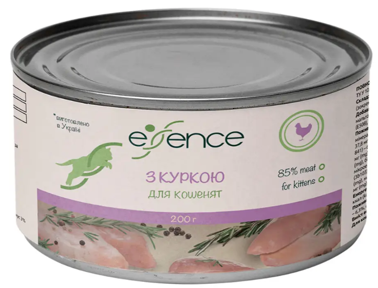 Корм влажный для котят Essence с курицей 200 г (1789933036) Корм влажный для котят Essence с курицей 200 г (1789933036)