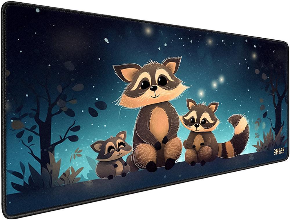 Коврик для мышки SHLab Family of Raccoons SHM-222 70х30 см (35701)