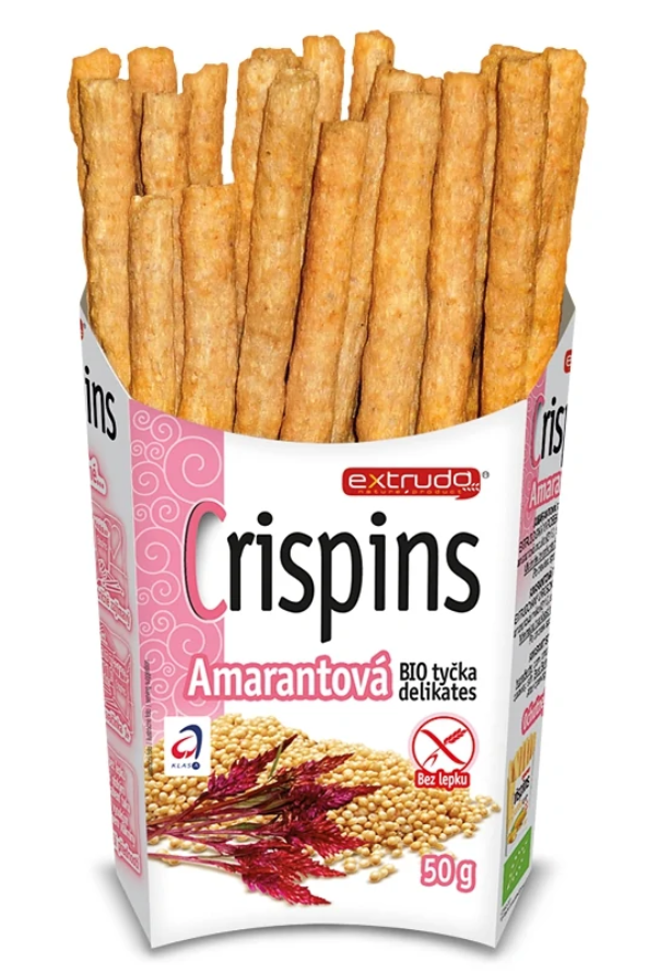 Палички органічні Crispins з амарантом 50 г (27770-596)