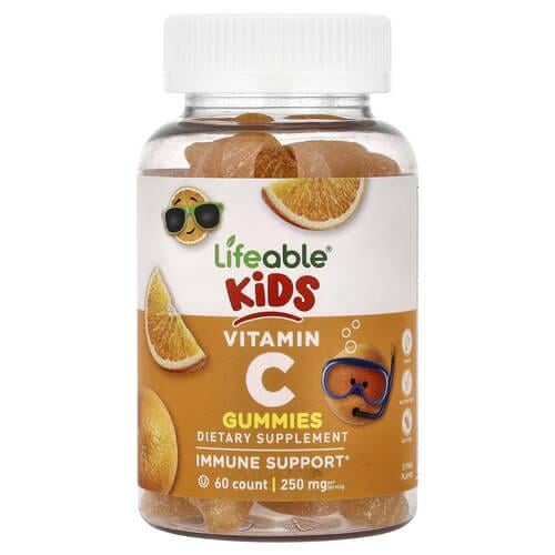 Витамин С для детей Lifeable Kids Vitamin C 250 мг 60 жевательных конфет (LFB-73118)