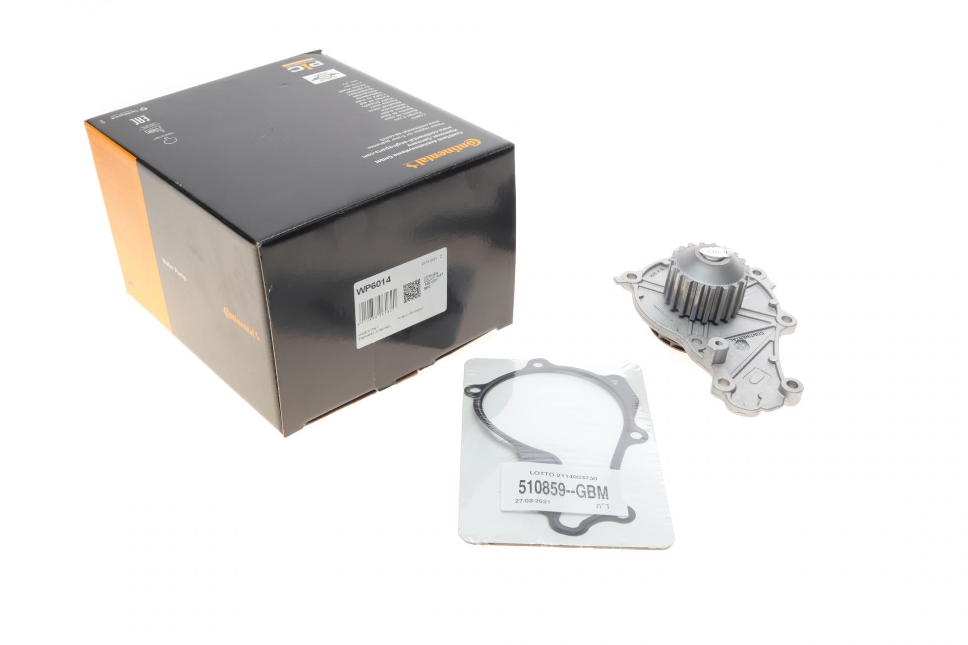 Водяна помпа Continental Citroen Berlingo/Fiat Scudo 1.6HDI 08- 19z (WP6014)