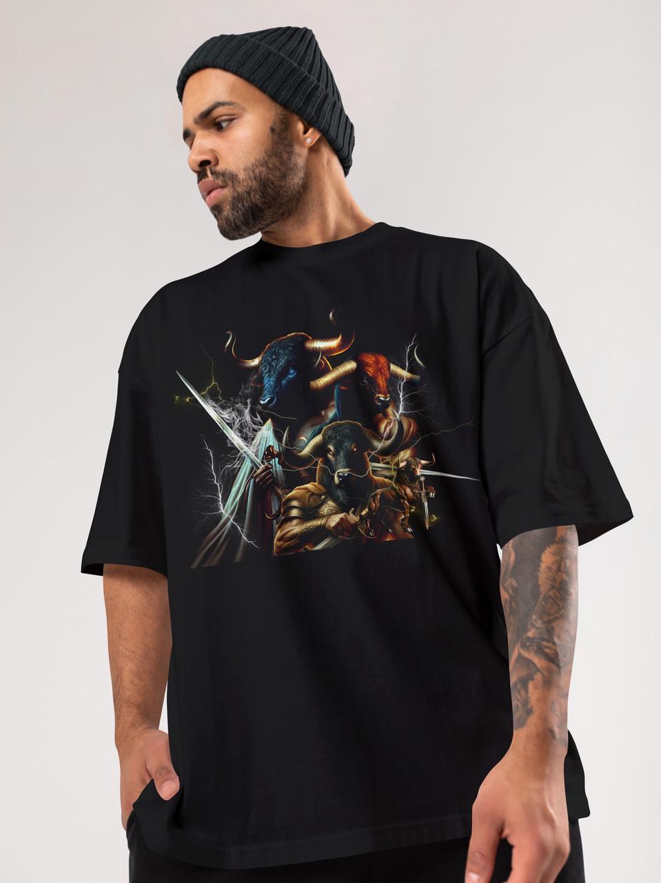 Футболка чоловіча оверсайз Mishe Urban 113015 XL Чорний (113015_14)