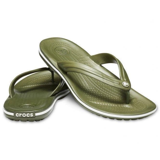 В'єтнамки Crocs Crocband Flip Flops р. 45-46 Хакі (19664)