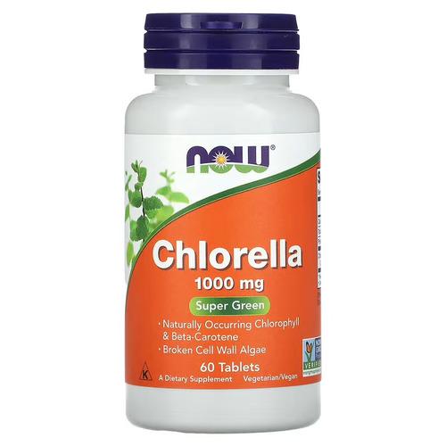 Хлорелла NOW Chlorella 1000 мг 60 табл. (NOW-02630)