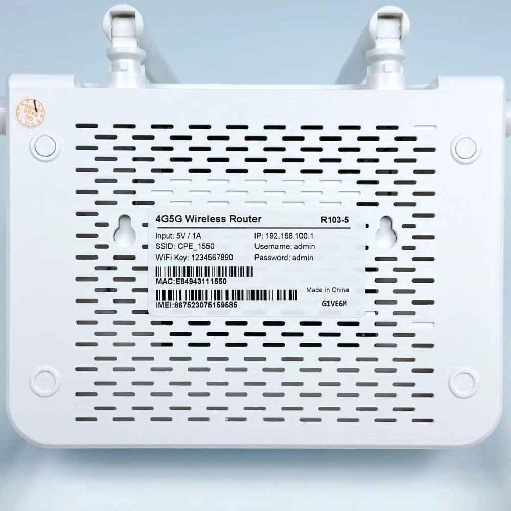 WI-FI-роутер CPE R103 4G/5G SIM 300 Mbps Білий (21407329) - фото 5