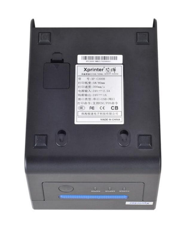 Принтер чеків Xprinter XP-C300H з дзвінком та світло індикацією LAN Ethernet/USB/RS232 80 мм (101) - фото 6