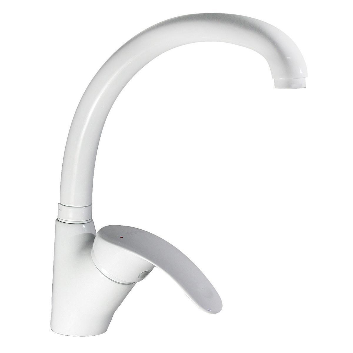 Смеситель для кухни Haiba Mars HB0811 однорычажный Белый (128638)