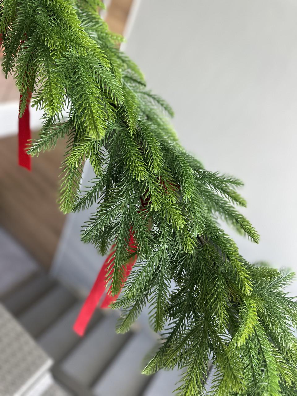 Хвойна гірлянда SGH Forest лита ефект молодої хвої 5 шт. 2 м Зелений/Салатовий (2565380731) - фото 4 Хвойна гірлянда SGH Forest лита ефект молодої хвої 5 шт. 2 м Зелений/Салатовий (2565380731) - фото 4