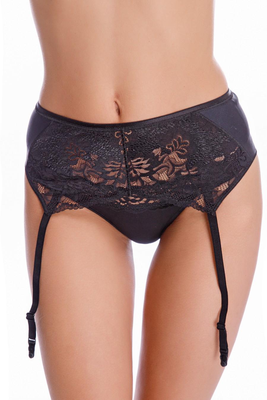 Пояс для чулок ORO р. 50/XXL Черный (72789)