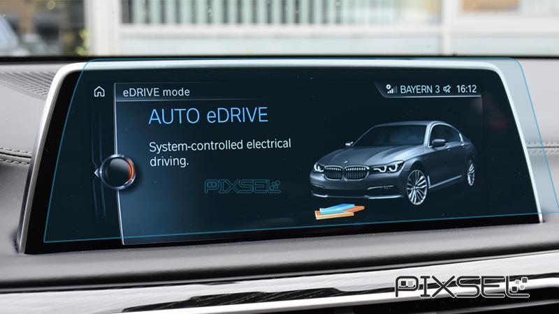 Стекло защитное Pixsel гибридный глянец на монитор BMW 7 13,1“ 2015-2018 G11/G12