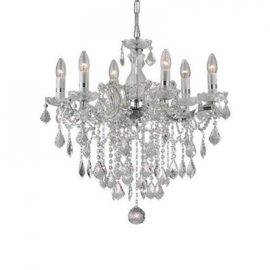 Люстра Ideal Lux Florian SP6 Cromo (035628)