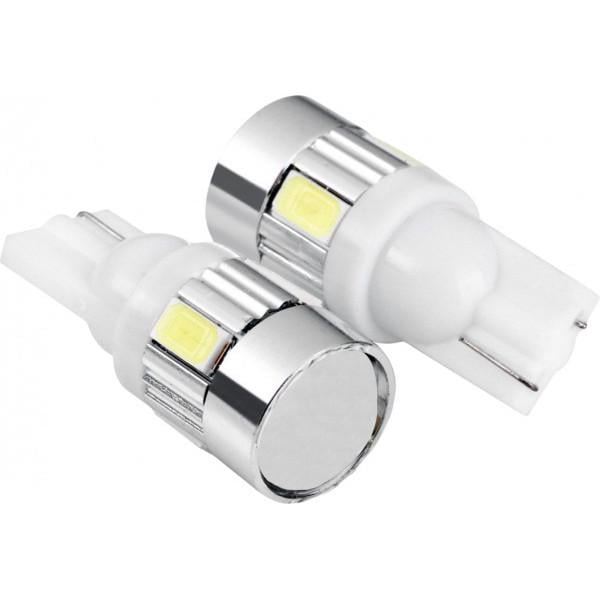 Автомобильная лампа светодиодная Idial 444 T10 6 Led 5630 SMD 2шт.