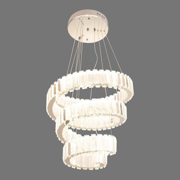 Люстра подвесная светодиодная Sirius B E2073/96W 96W со спиральным плафоном 3000-6500К IP20 Хром (00000139013)